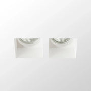 Gips wandlamp Quo – strak design met dubbele lichtopening