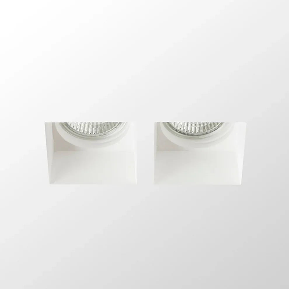 Gips wandlamp Quo – strak design met dubbele lichtopening