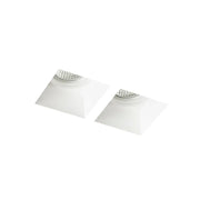 Gips wandlamp Quo – strak design met dubbele lichtopening