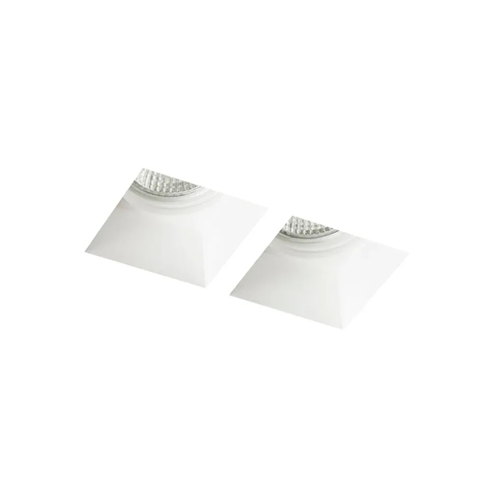 Gips wandlamp Quo – strak design met dubbele lichtopening