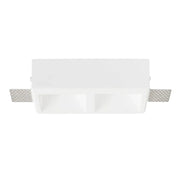 Gips wandlamp Quo – strak design met dubbele lichtopening