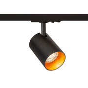 Connor  1 Fase railspot  zwart/goudgeel
