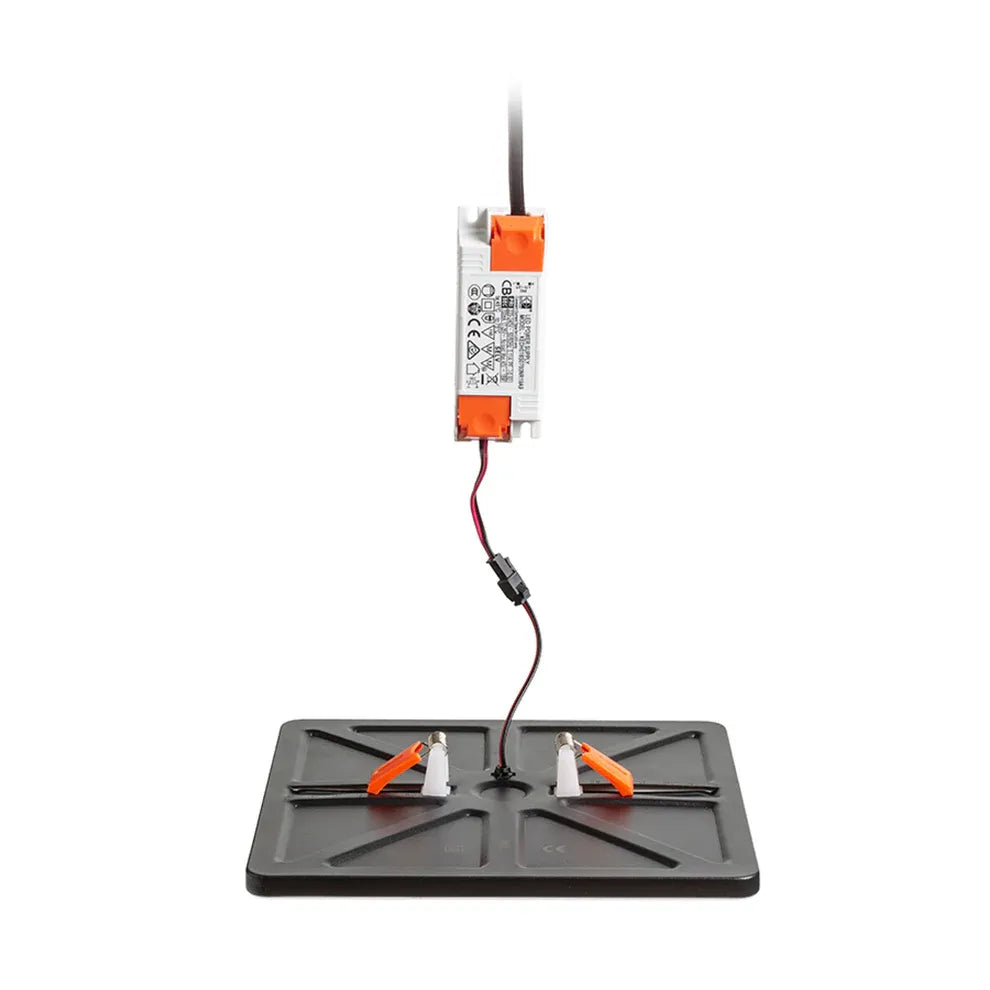 Inbouwlamp Bjork Zwart – Moderne LED Plafondlamp Vierkan