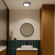 Grande LED 25 plafondlamp - Opaalglas/Zwart van Rendl Light Studio