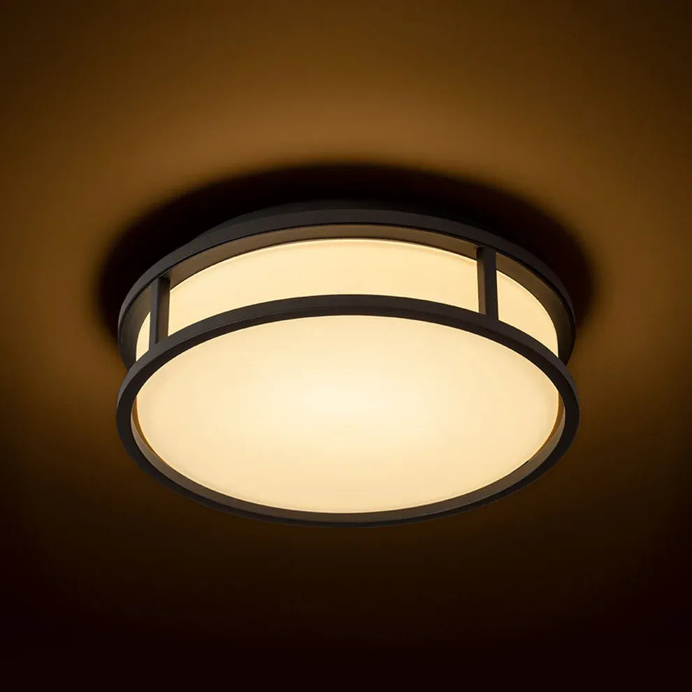 Grande LED 25 plafondlamp -  Opaalglas/Zwart