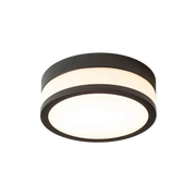 CIRA LED 23 plafondlamp Opaalglas/Zwart IP44 van Rendl Light Studio