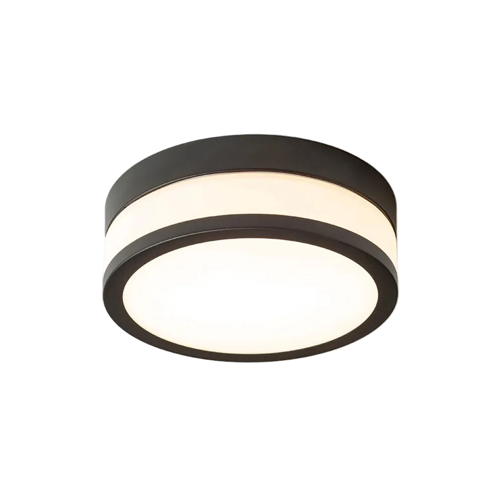 CIRA LED 23 plafondlamp Opaalglas/Zwart IP44 van Rendl Light Studio