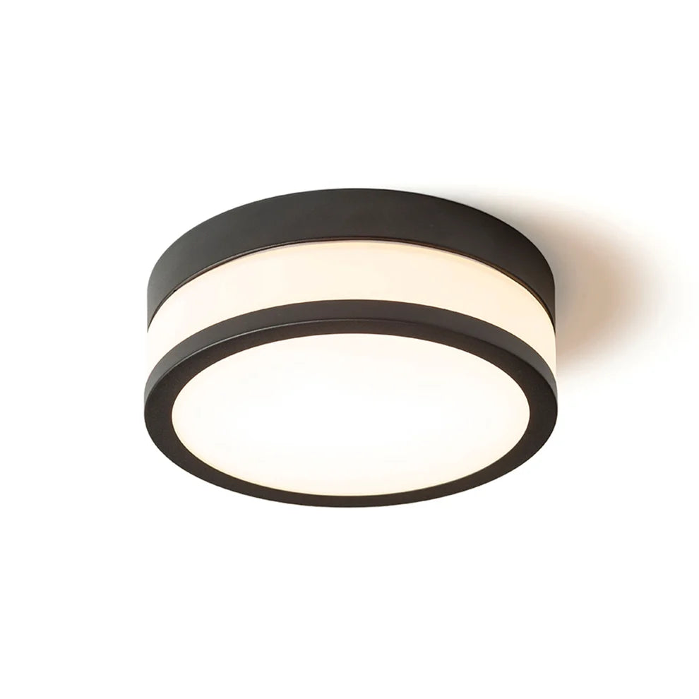 CIRA LED 23 plafondlamp Opaalglas/Zwart IP44 van Rendl Light Studio