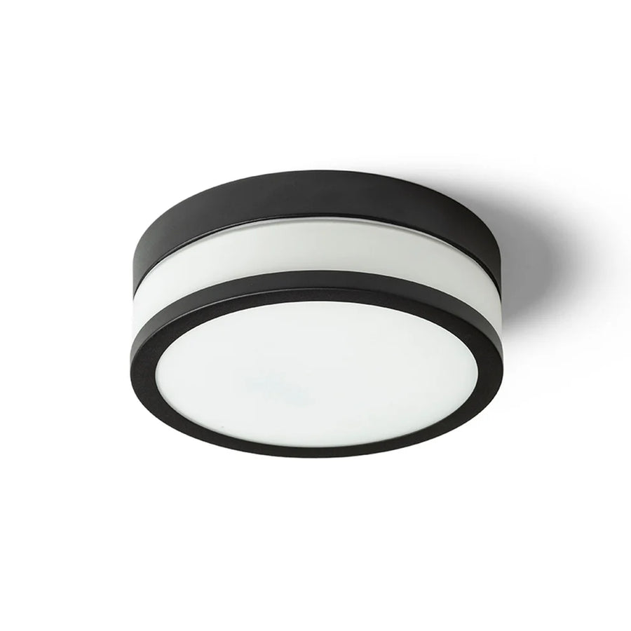 CIRA LED 23 plafondlamp Opaalglas/Zwart IP44 van Rendl Light Studio