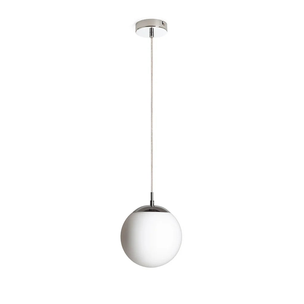 LUNA 20 hanglamp opaalglas/chroom