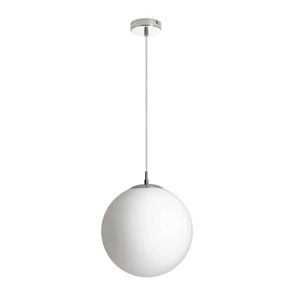 LUNA 30 hanglamp opaalglas/chroom