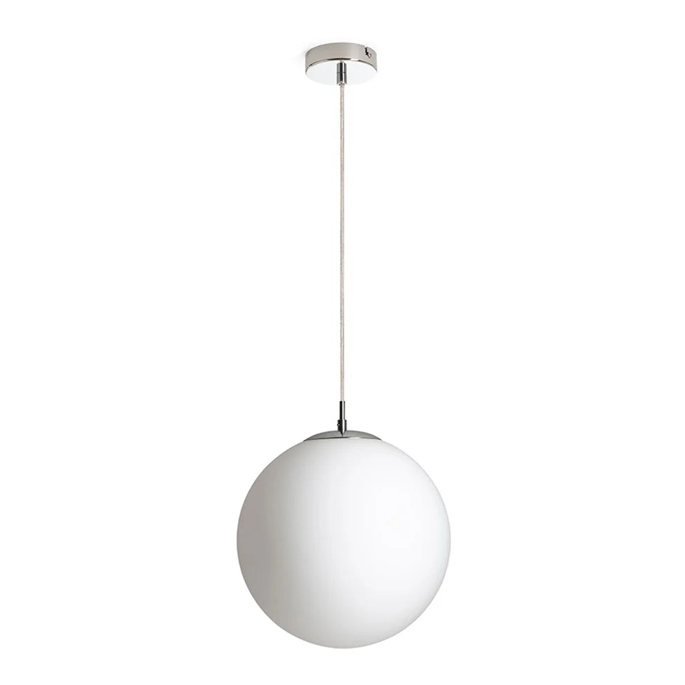 LUNA 30 hanglamp opaalglas/chroom van Rendl Light Studio