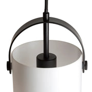 Julietta 31 hanglamp opaalglas/zwart