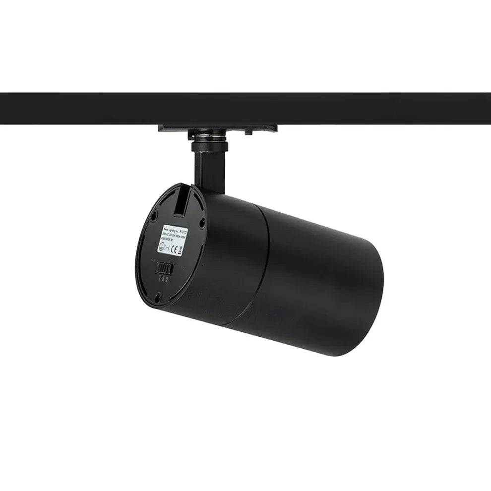 WISH 30 Zwarte 1-fase railspot – krachtig, modern en richtbaar
