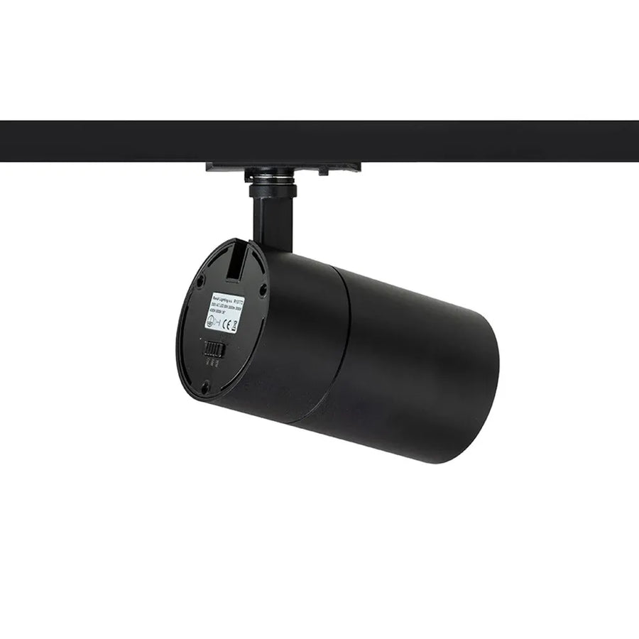 WISH 30 Zwarte 1-fase railspot – krachtig, modern en richtbaar