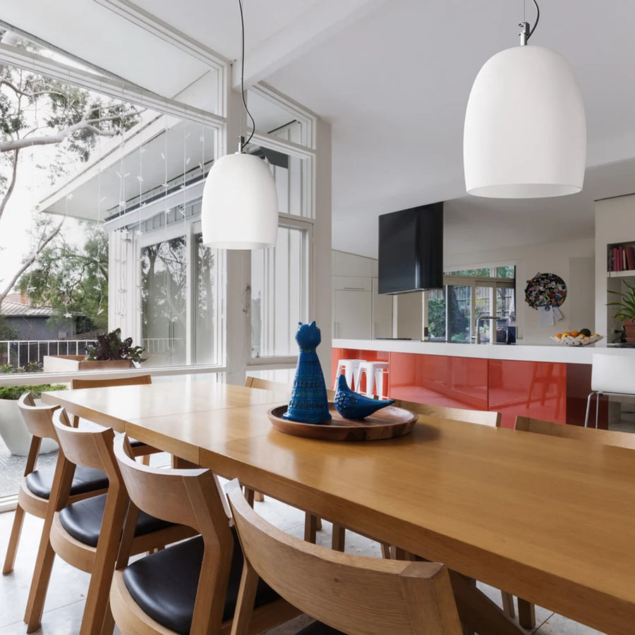 COROA NEW 28 hanglamp opaalglas/chroom van Rendl Light Studio