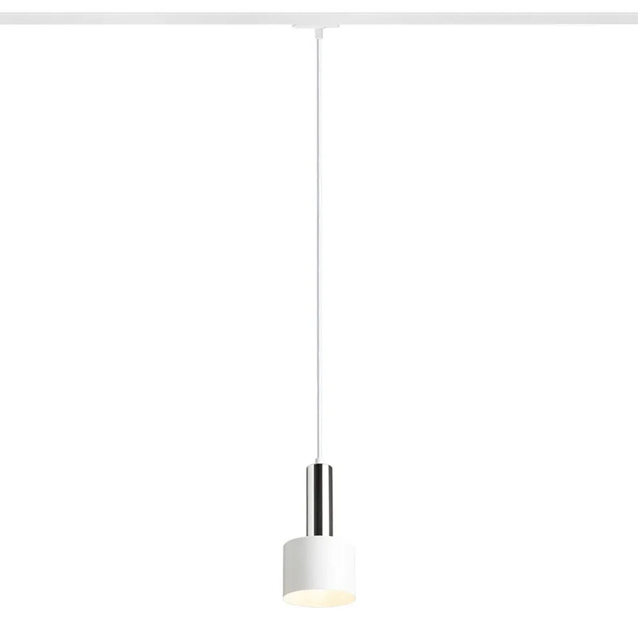 GIULIA 12 1-fase rail hanglamp wit – moderne cilindervormige pendellamp