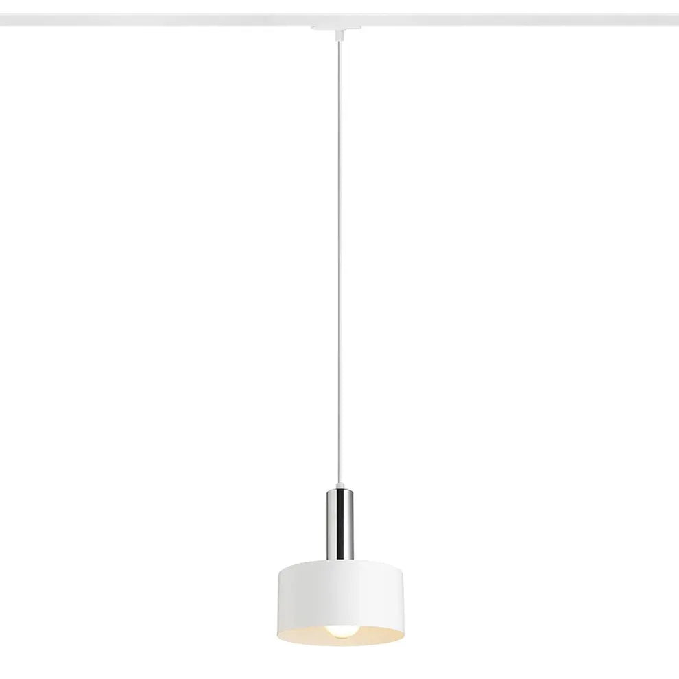 GIULIA 20 voor 1f. stroomrail wit chroom 230V LED E27 15W