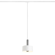 GIULIA 20 voor 1f. stroomrail wit chroom 230V LED E27 15W