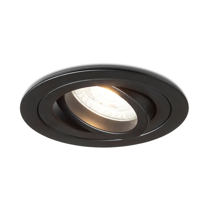 Inbouwspot Pasadena – moderne kantelbare inbouwspot in zwart design