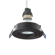 Inbouwspot Pasadena – moderne kantelbare inbouwspot in zwart design