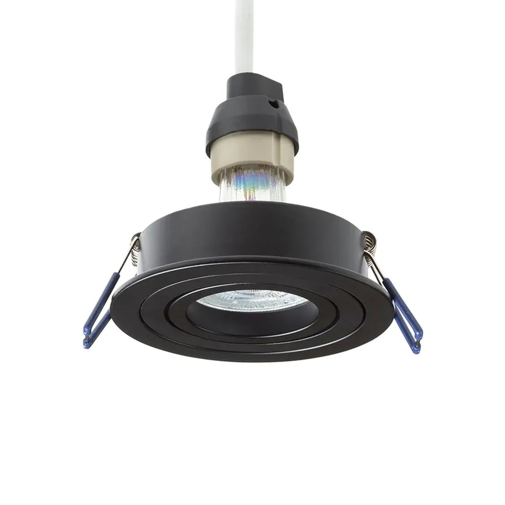 Inbouwspot Pasadena – moderne kantelbare inbouwspot in zwart design