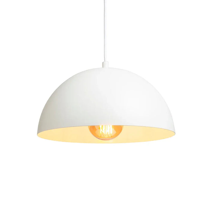 Gladys 30 hanglamp wit/goudgeel