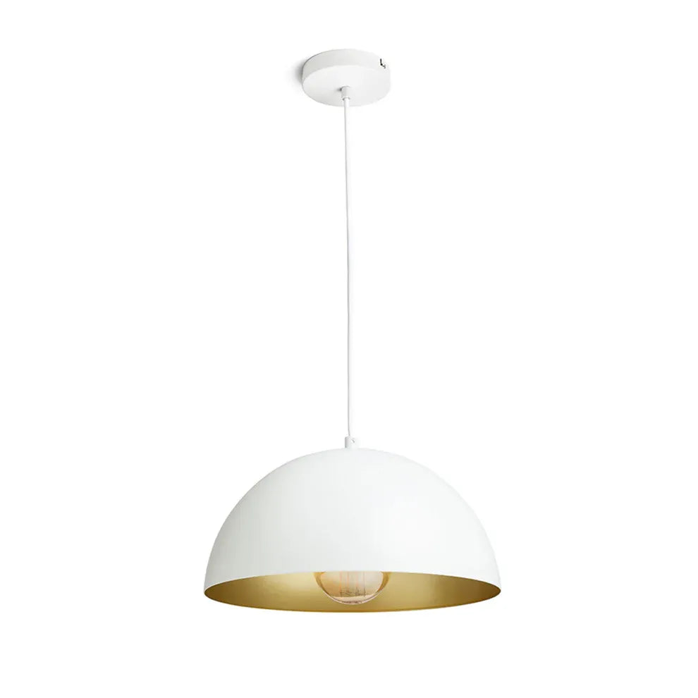 Gladys 30 hanglamp wit/goudgeel