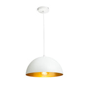 Gladys 30 hanglamp wit/goudgeel