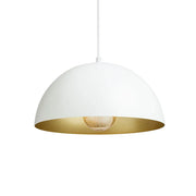 Gladys 30 hanglamp wit/goudgeel