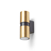 Buiten Wandlamp Mano – Luxe Up & Down Wandverlichting in Goud/Zwart (IP54)