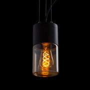 Hanglamp Quinn Buiten – Moderne Buitenlamp met Glas en Zwarte Afwerking