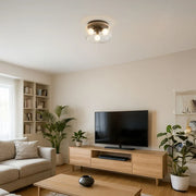 AMANDA Plafondlamp met helder glas – 3-lichts modern design