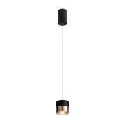 JUNIPER In hoogte verstelbare hanglamp zwart/goud van Rendl Light Studio