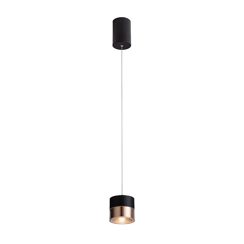 JUNIPER In hoogte verstelbare hanglamp zwart/goud van Rendl Light Studio