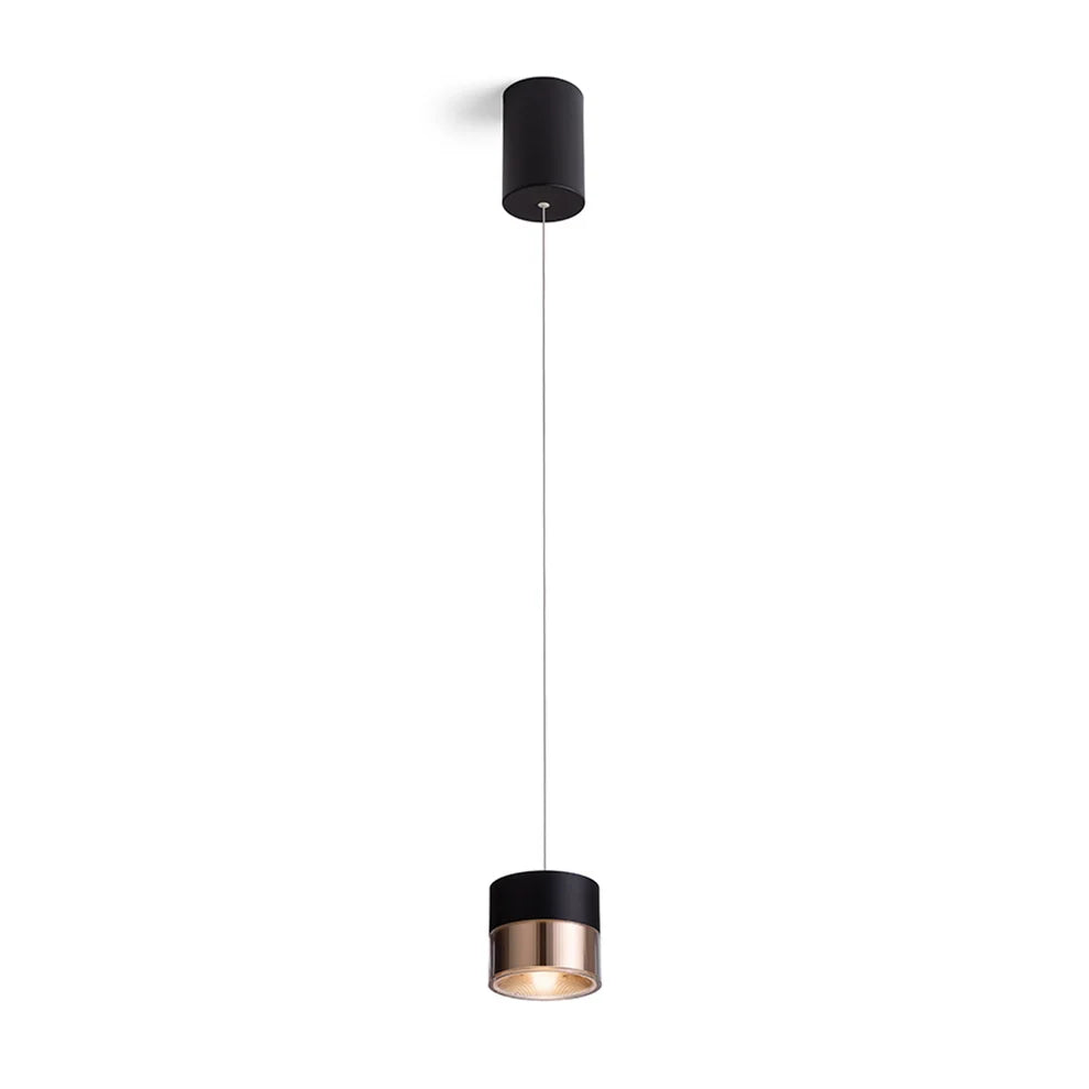JUNIPER In hoogte verstelbare hanglamp zwart/goud van Rendl Light Studio