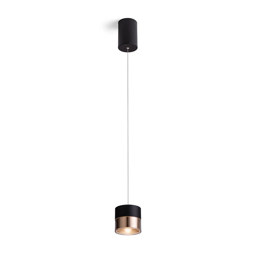 JUNIPER In hoogte verstelbare hanglamp zwart/goud van Rendl Light Studio