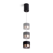 JUNIPER In hoogte verstelbare hanglamp zwart/goud van Rendl Light Studio