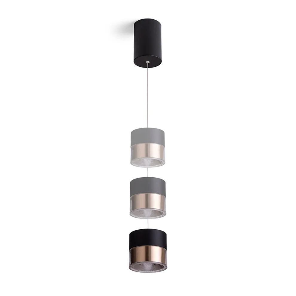 JUNIPER In hoogte verstelbare hanglamp zwart/goud van Rendl Light Studio