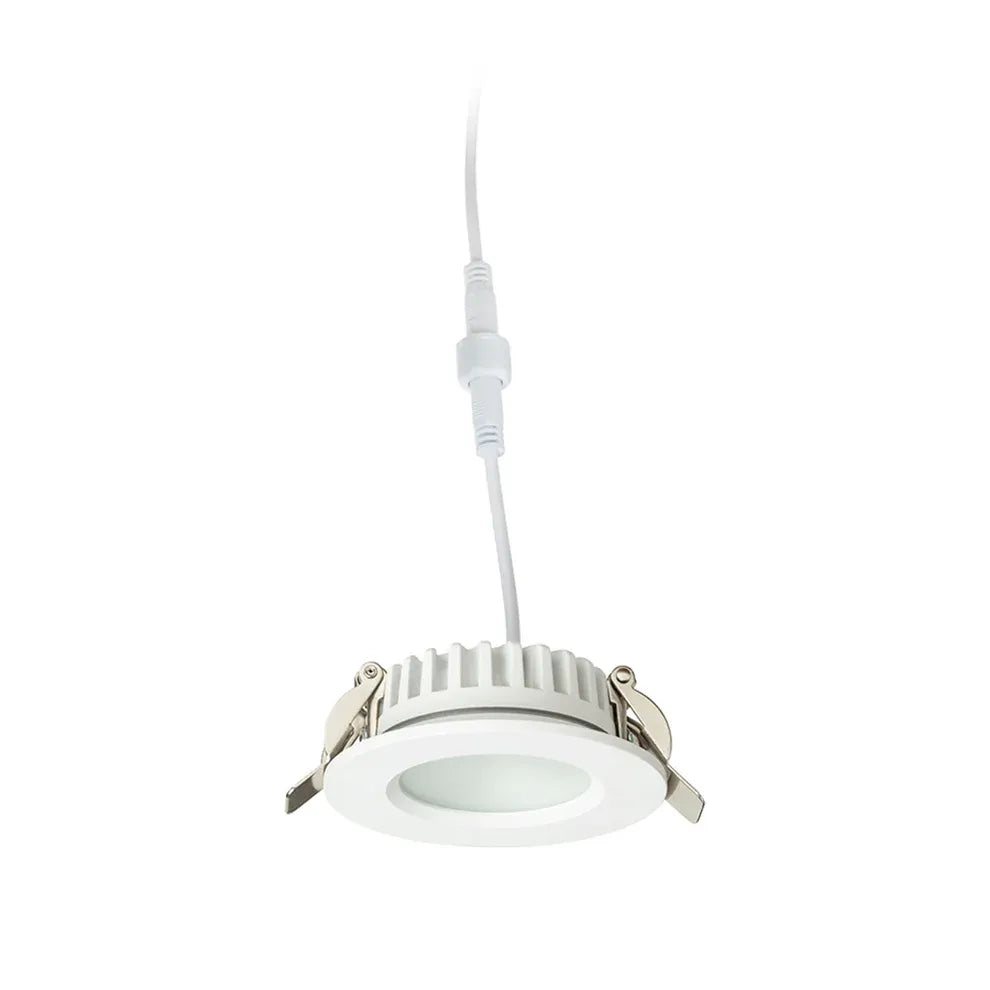 Badkamer spot Nono – strakke en waterbestendige inbouwspot in wit (IP65)