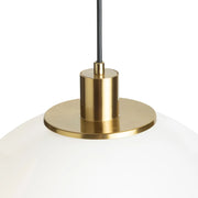 BOULDER hanglamp opaalglas/geborsteld messing van Rendl Light Studio