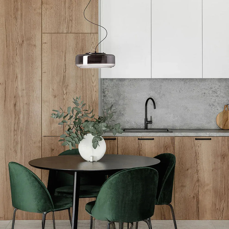 Naomi 35 - Moderne hanglamp met smoke glas
