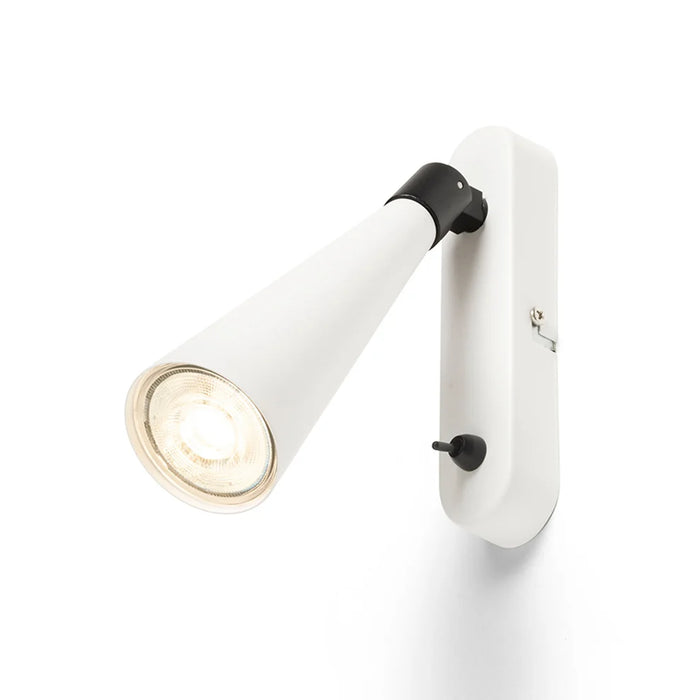 ALEXIS wandlamp met conische spot en schakelaar – GU10