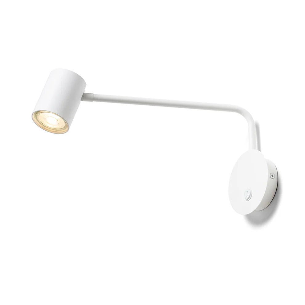 Wandlamp FILIP met arm - Zwart - Wit van Rendl Light Studio