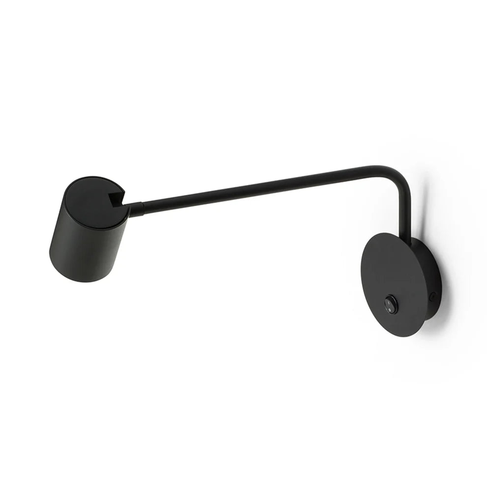 Wandlamp FILIP met arm - Zwart - Wit van Rendl Light Studio
