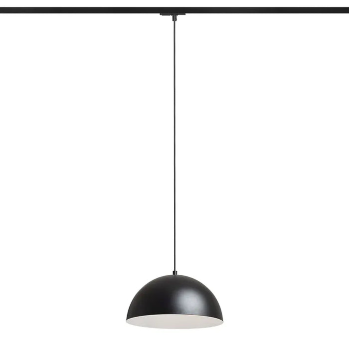 GLADYS 30 1-fase rail hanglamp zwart – moderne koepel hanglamp
