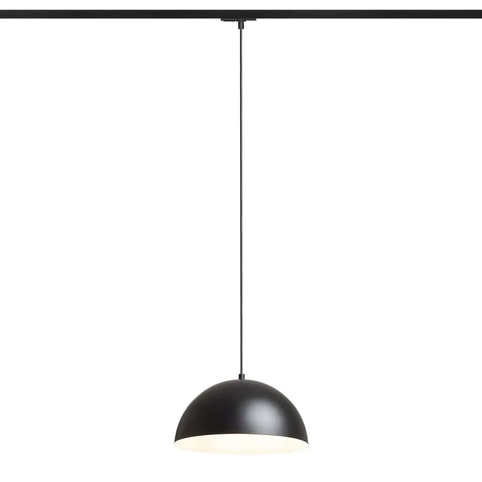 GLADYS 30 1-fase rail hanglamp zwart – moderne koepel hanglamp