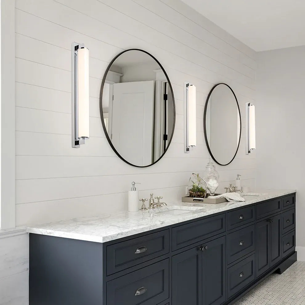Badkamerlamp – moderne spiegelverlichting in chroom design