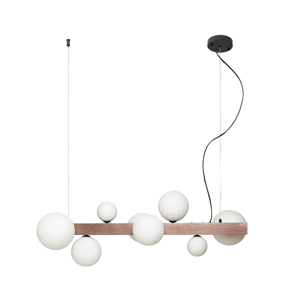 Kassandra - Design hanglamp 8-lichts - Brons van Rendl Light Studio